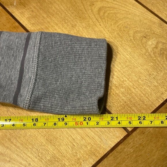 Lululemon Gray Stripe Rollin With My Omies Hoodie Sweatshirt Size XL - Picture 8 of 15